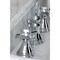 Kingston Brass KS2981ZX Millennium Widespread Bathroom Faucet W/ Brass Pop-Up, Chrome KS2981ZX - alternate 3
